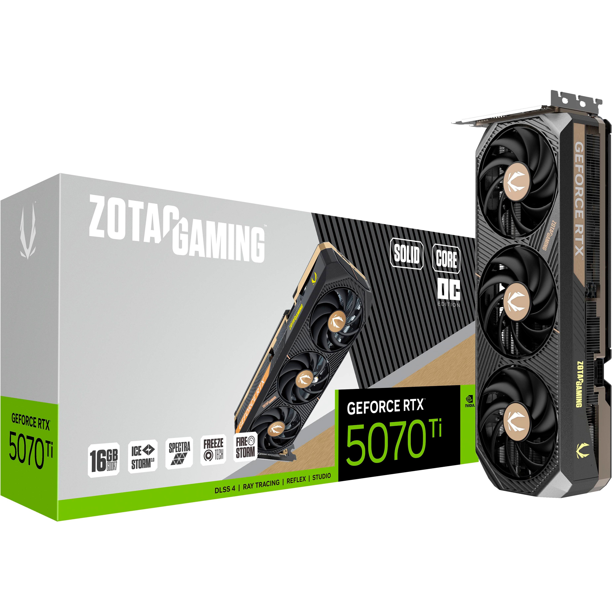 

Відеокарта Zotac Gaming GeForce RTX 5070 Ti Solid Core OC (ZT-B50710J2-10P) UA