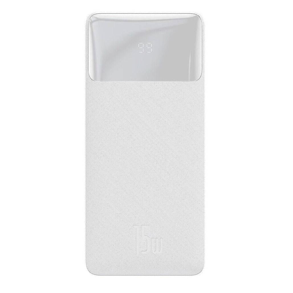 

Внешний аккумулятор Baseus Bipow 15W 30000mAh White (PPDML-K02)