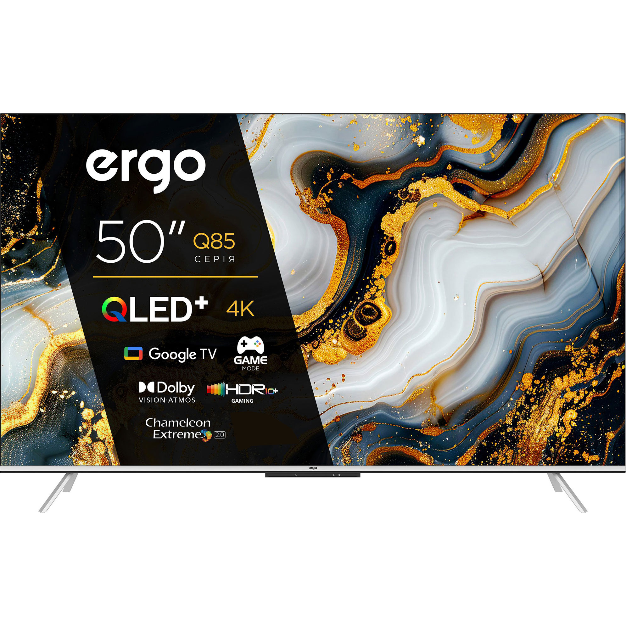 

Телевізор Ergo JUQ85 50" QLED+ 4K (50JUQ85)