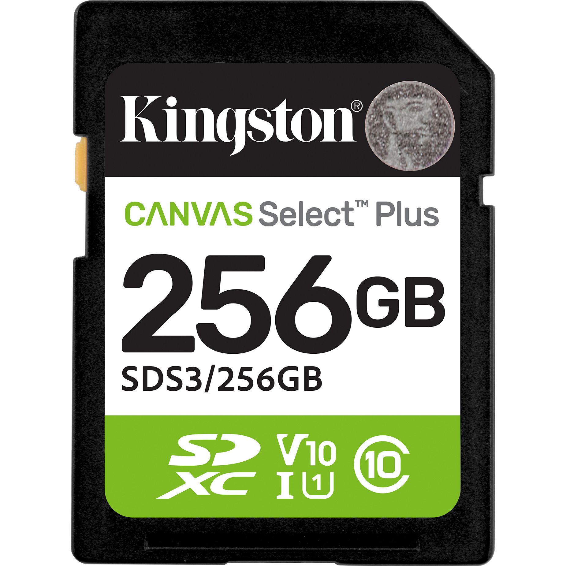 

Карта памяти Kingston SDXC Canvas Select Plus 256GB Class 10 UHS-I V10 A1 (SDS3/256GB)