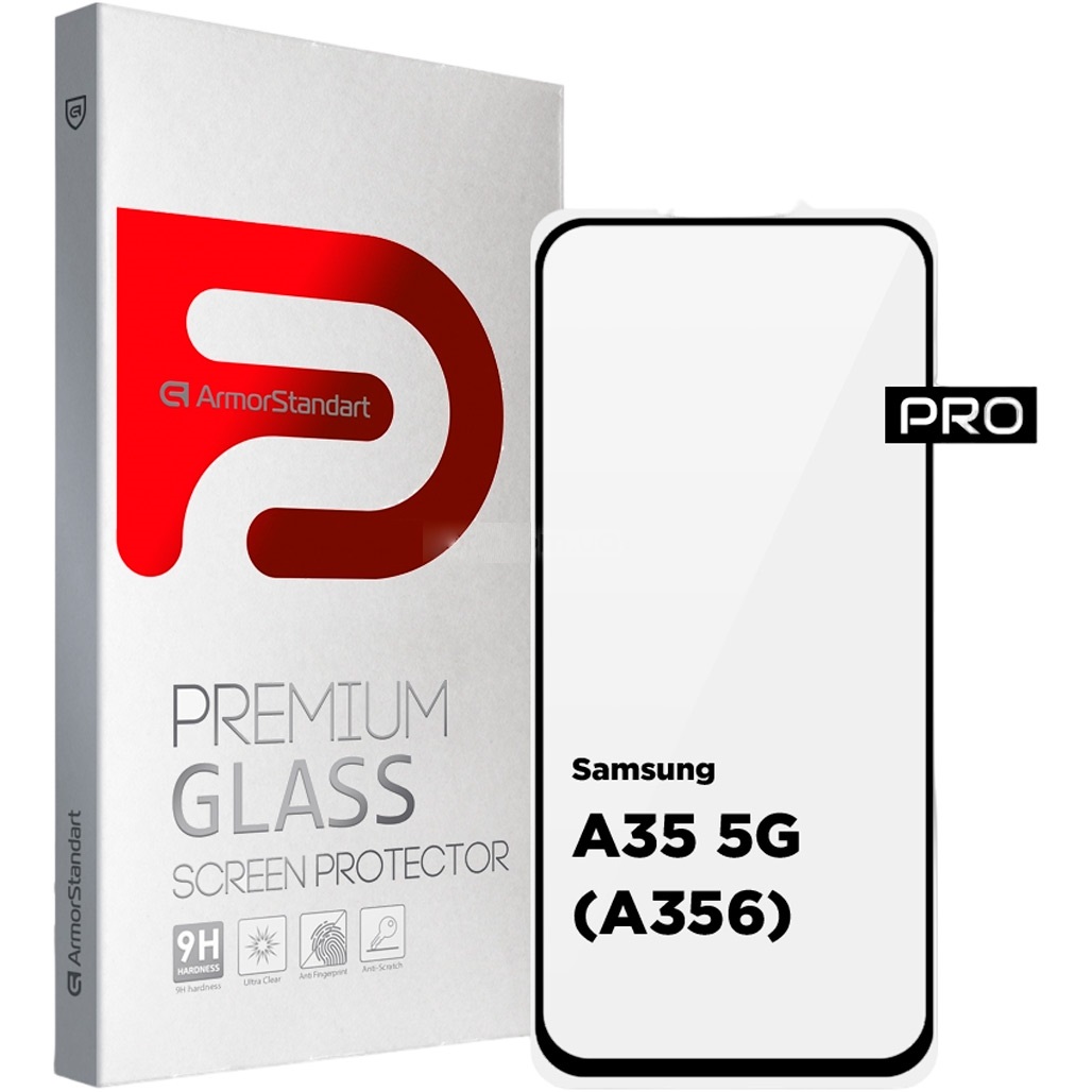 

Захисне скло ArmorStandart Full Pro Glass для Samsung A35 Black (ARM74347)