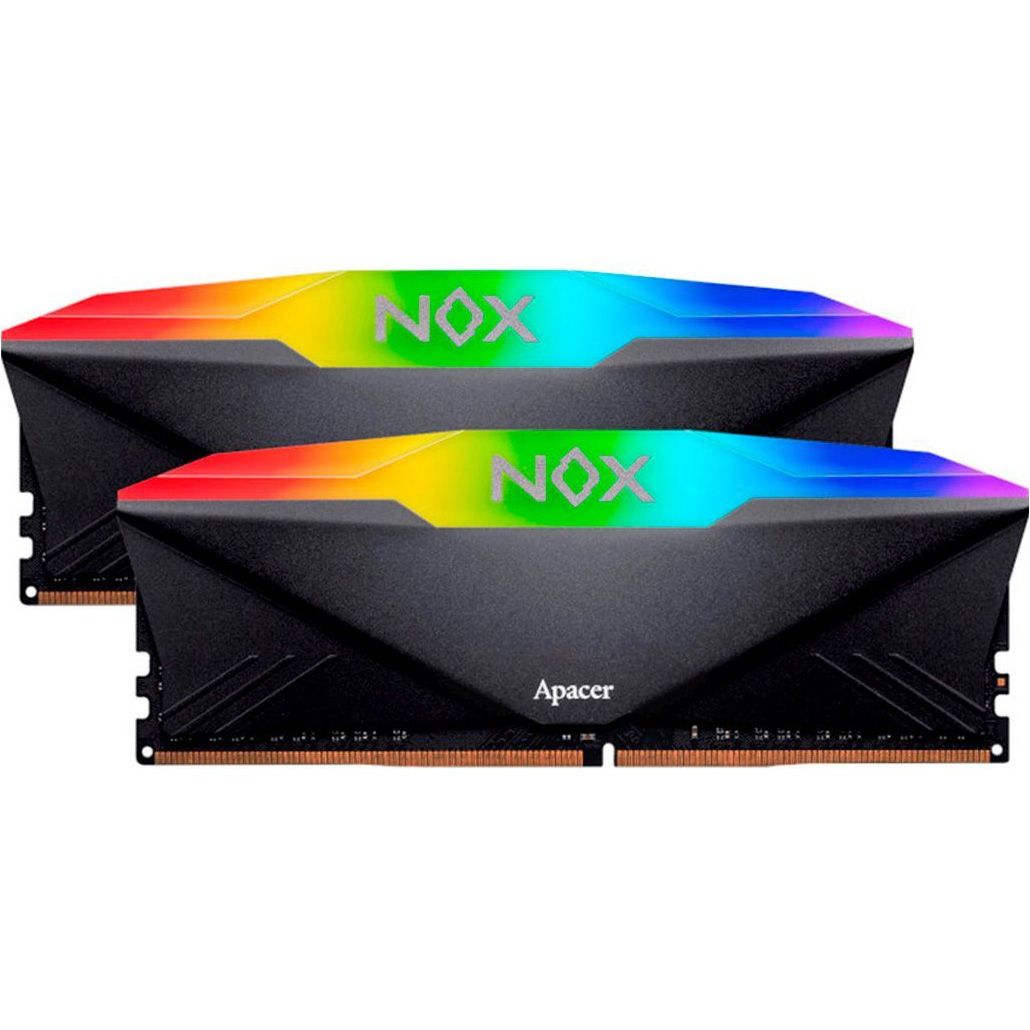 

Модуль пам'яті DDR4 Apacer NOX RGB 2х8GB 3200MHz Black (AH4U16G32C28YNBAA-2)