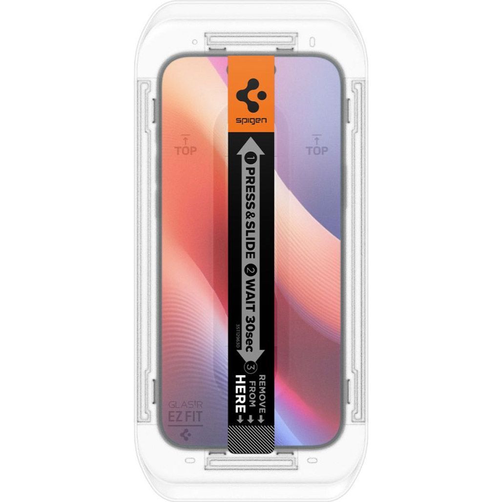 Захисне скло Spigen EZ Fit HD Glas.tR для Apple iPhone 16 Pro Crystal Clear (AGL07935) 1-Pack