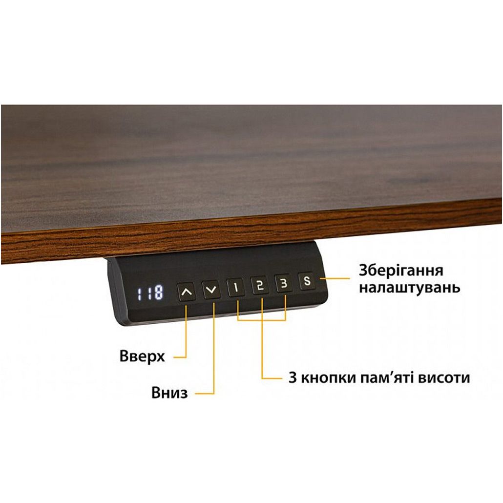 Комп`ютерний ігровий стіл Mealux PowerDesk Lite Black (EVO-201 Lite B/B) 
