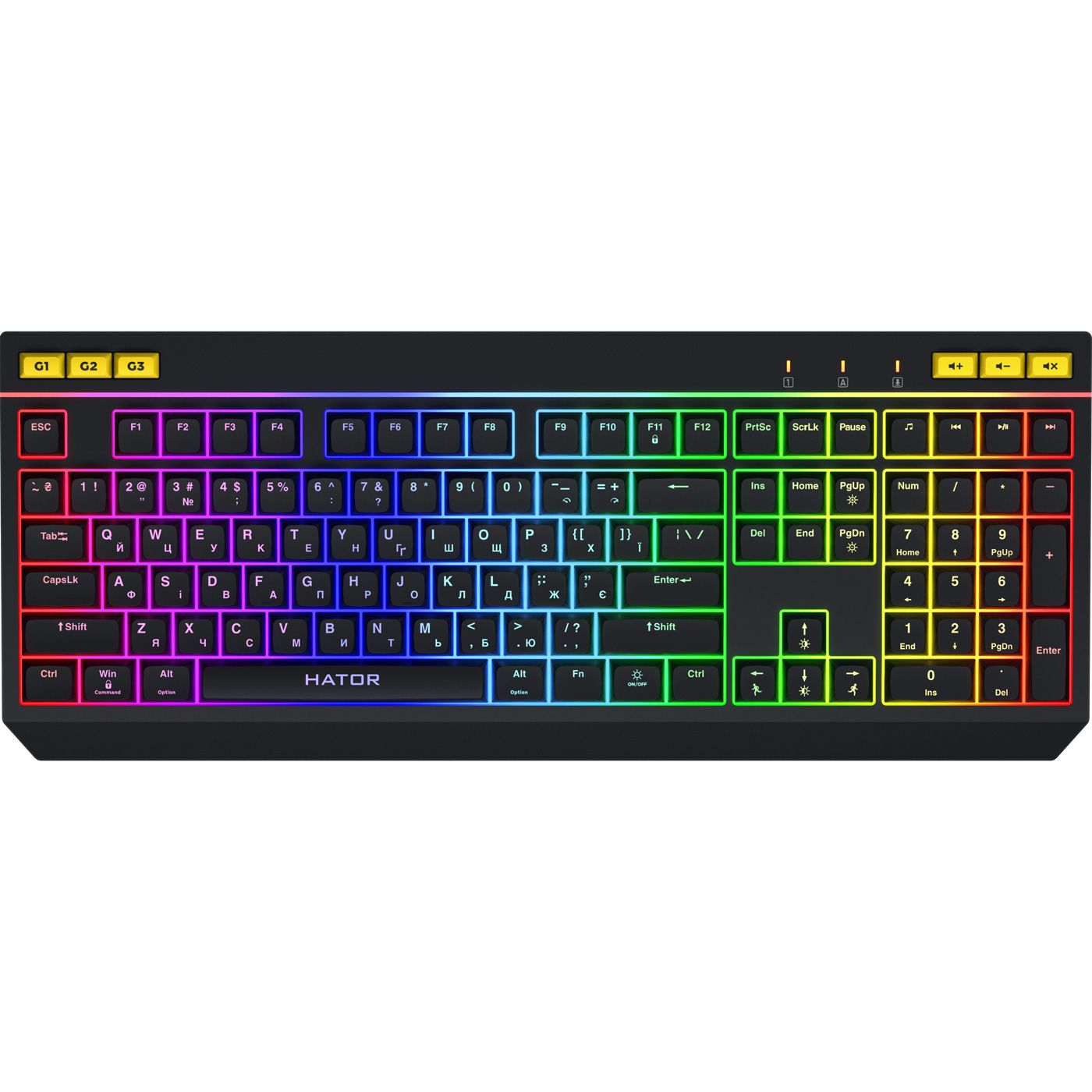 

Клавіатура Hator Icefall Black (HTK402UA)