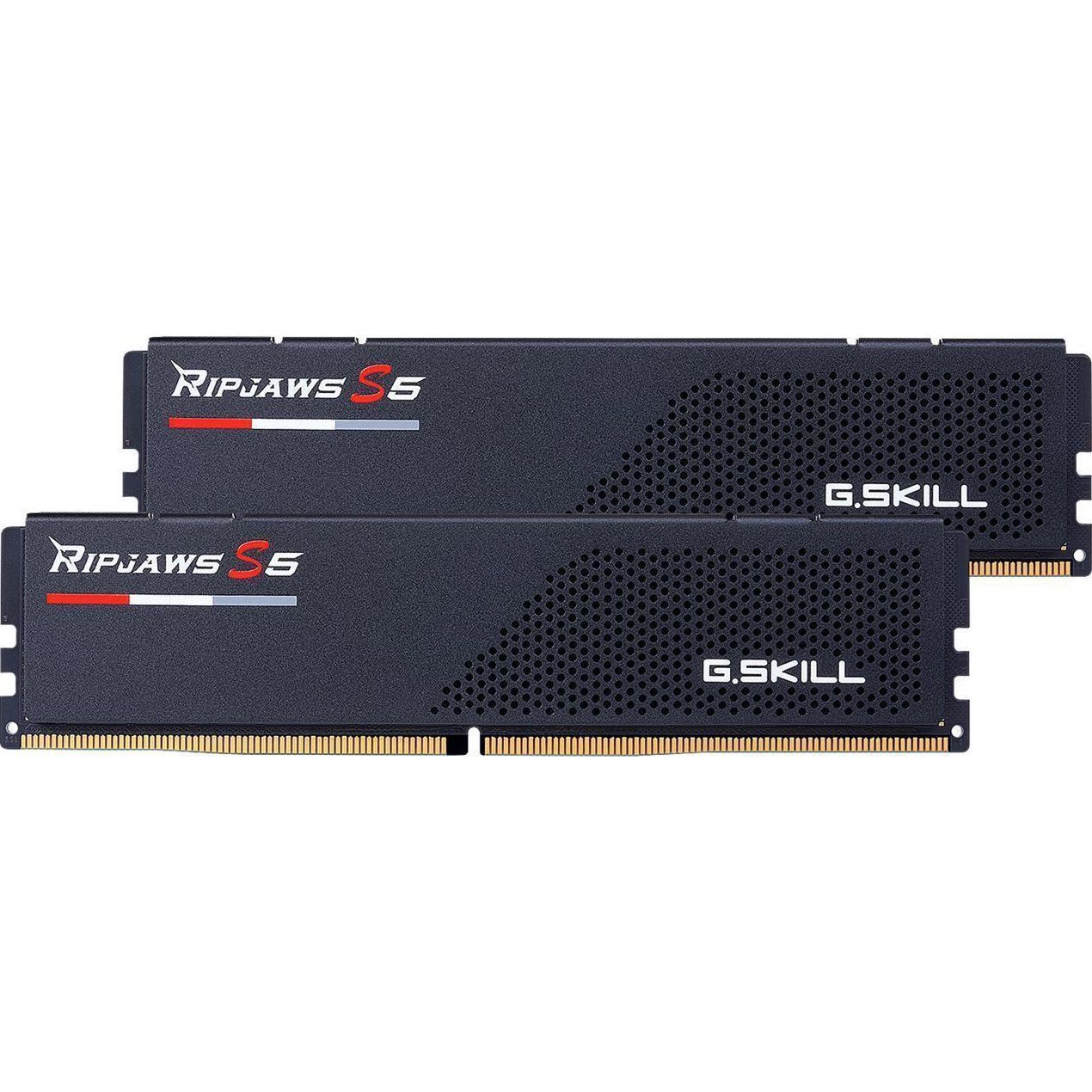 

Модуль пам'яті DDR5 G.Skill Ripjaws S5 2x16GB 5600MHz Black (F5-5600J4040C16GX2-RS5K)