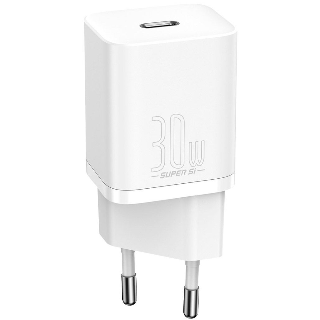 

Сетевое зарядное устройство Baseus Super Silicone PD 30W Type-C White (CCSUP-J02)