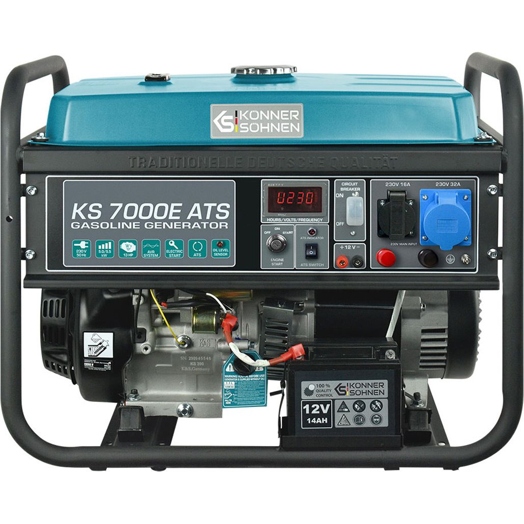 

Генератор бензиновый Konner&Sohnen KS 7000E ATS 5/5.5 кВт