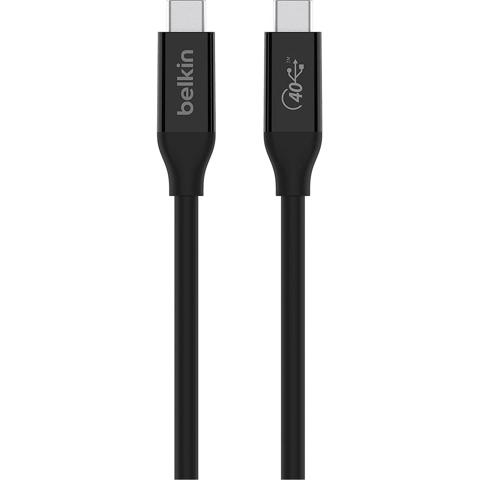 

Кабель Belkin USB4 USB-C to USB-C 40Gbps 100W 0.8m Black (INZ001BT0.8MBK)