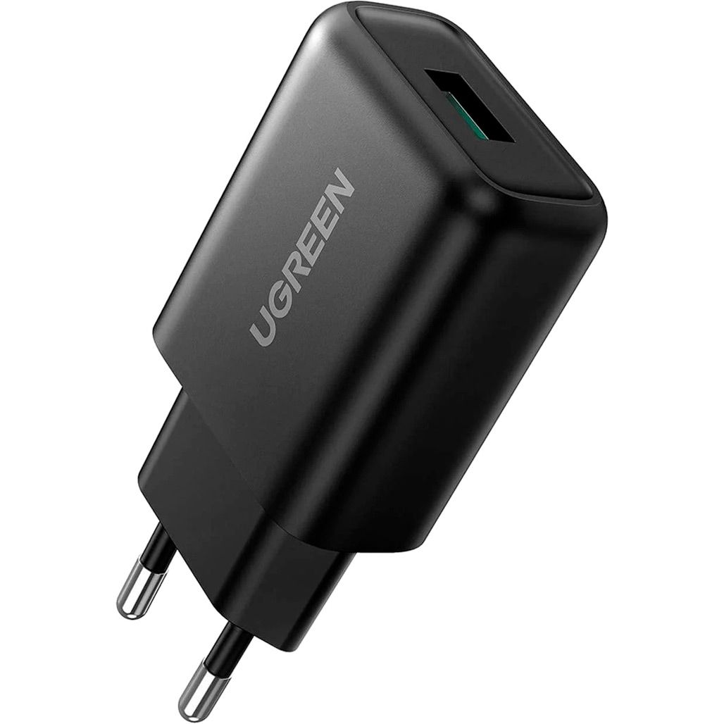 

Мережевий зарядний пристрій Ugreen CD122 18W QC3.0 USB Fast Charger 3A Black (70273)