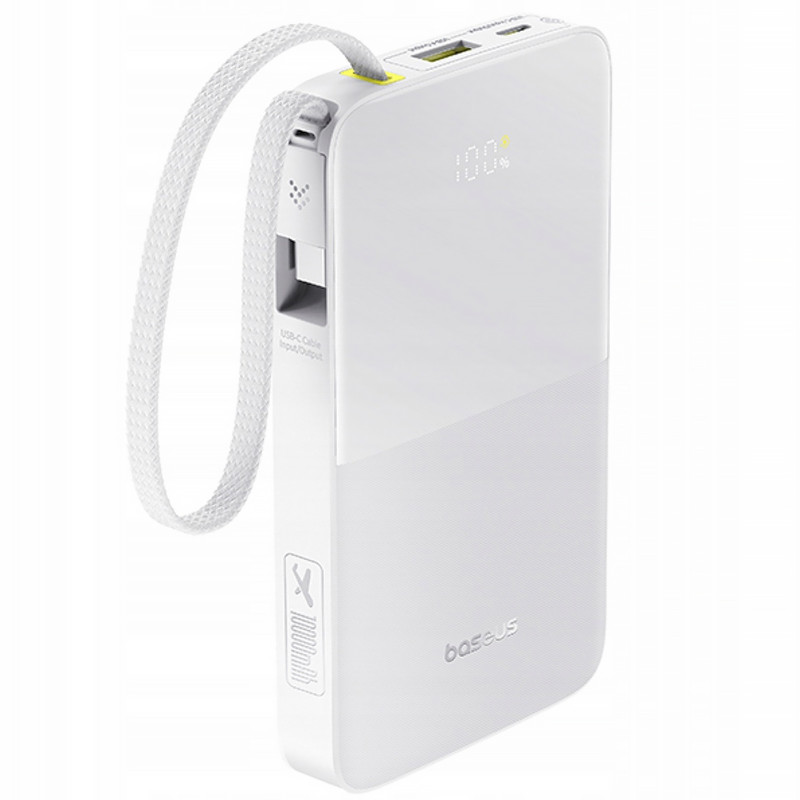 

Внешний аккумулятор Baseus EnerFill FC51 Bipow2 Pro 10000mAh 22.5W White (E0027601)