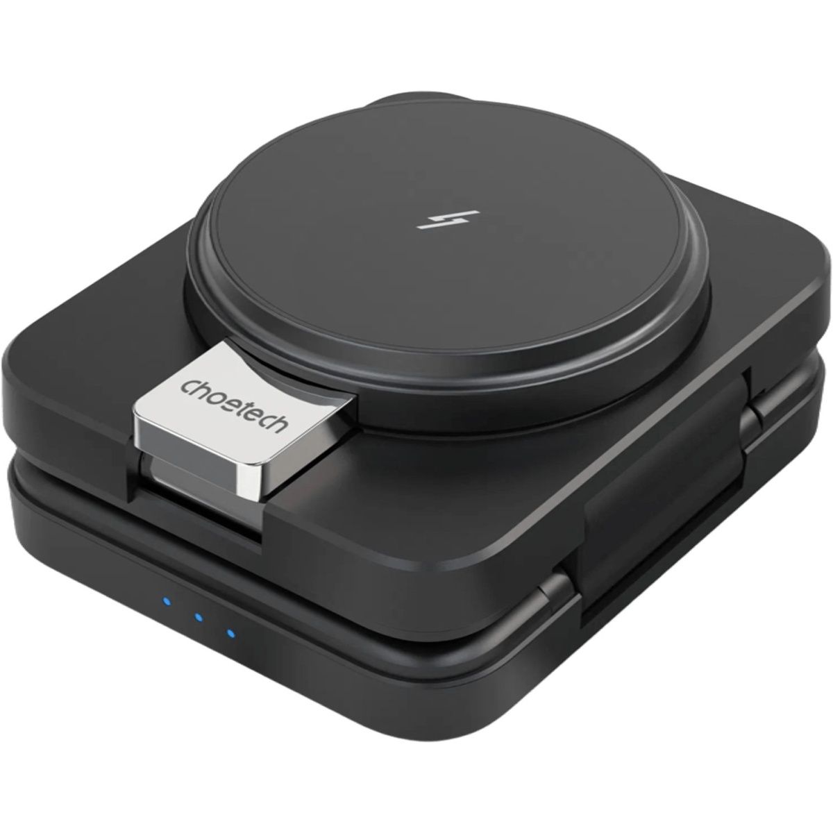 Бездротовий зарядний пристрій Choetech T636-F Qi2 3in1 Foldable Magsafe Wireless Charger Black