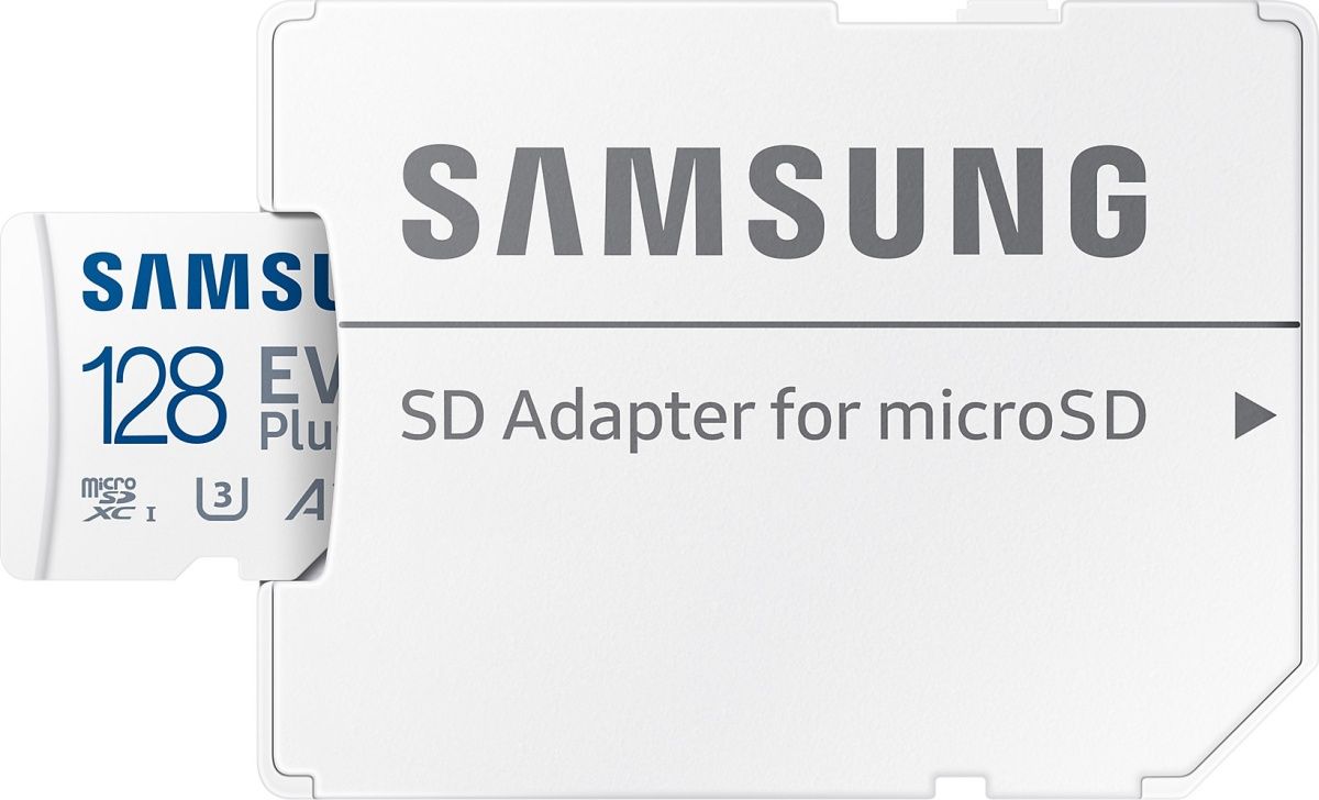 Карта пам`яті Samsung microSDXC EVO Plus 128GB UHS-I U3 V30 A2 + SD Adapter (MB-MC128KA)