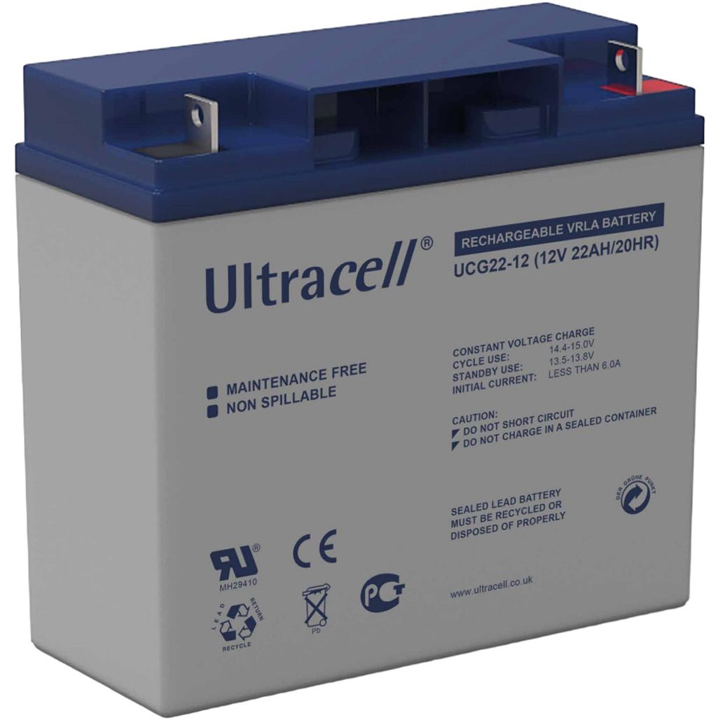 

Аккумулятор Ultracell GEL 12V (12V/22Ah/264Wh) (UCG22-12)