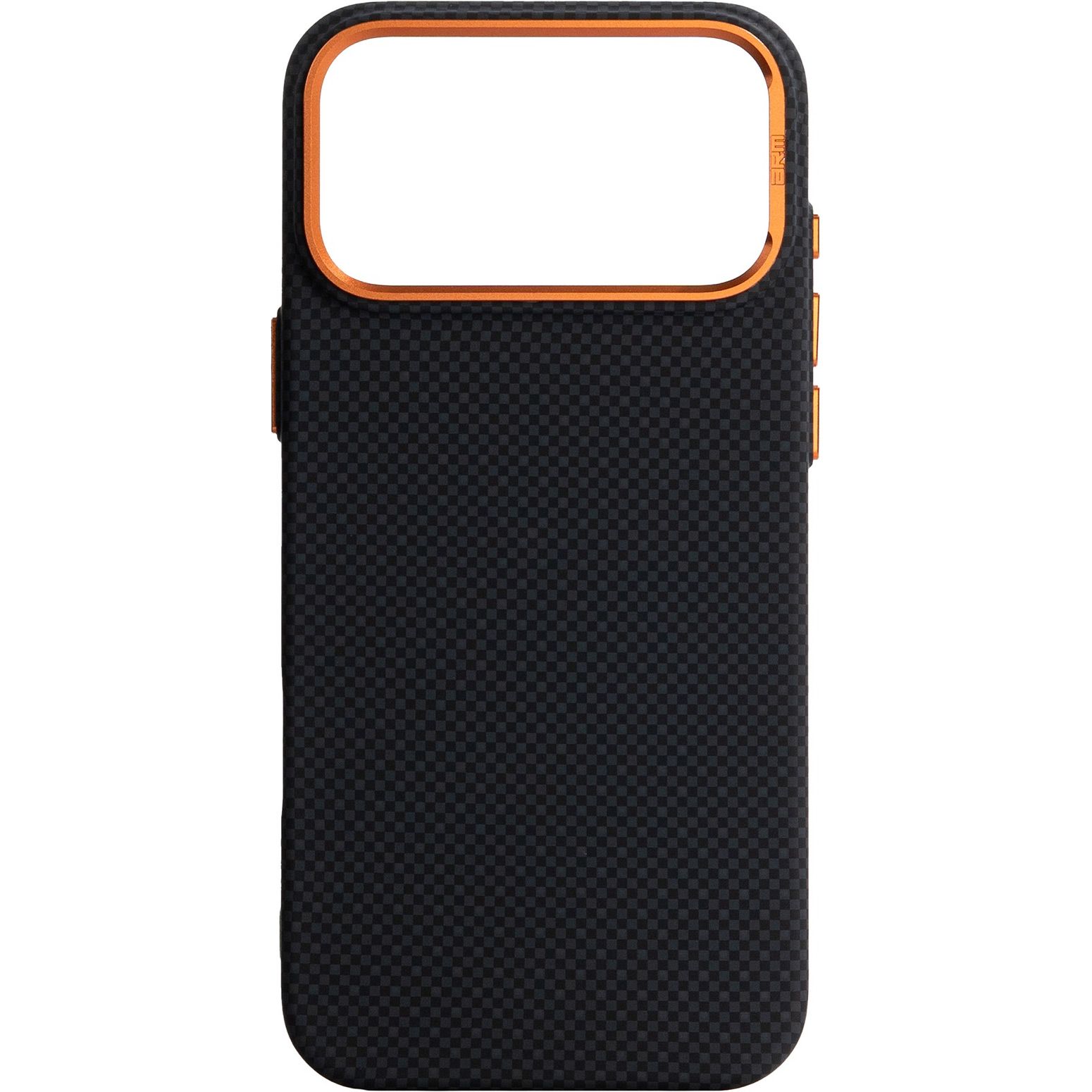 

Чехол ArmorStandart LikeCarbon2 SE MagCase для Apple iPhone 17 Pro Max Kevlar Black Orange (ARM89165)