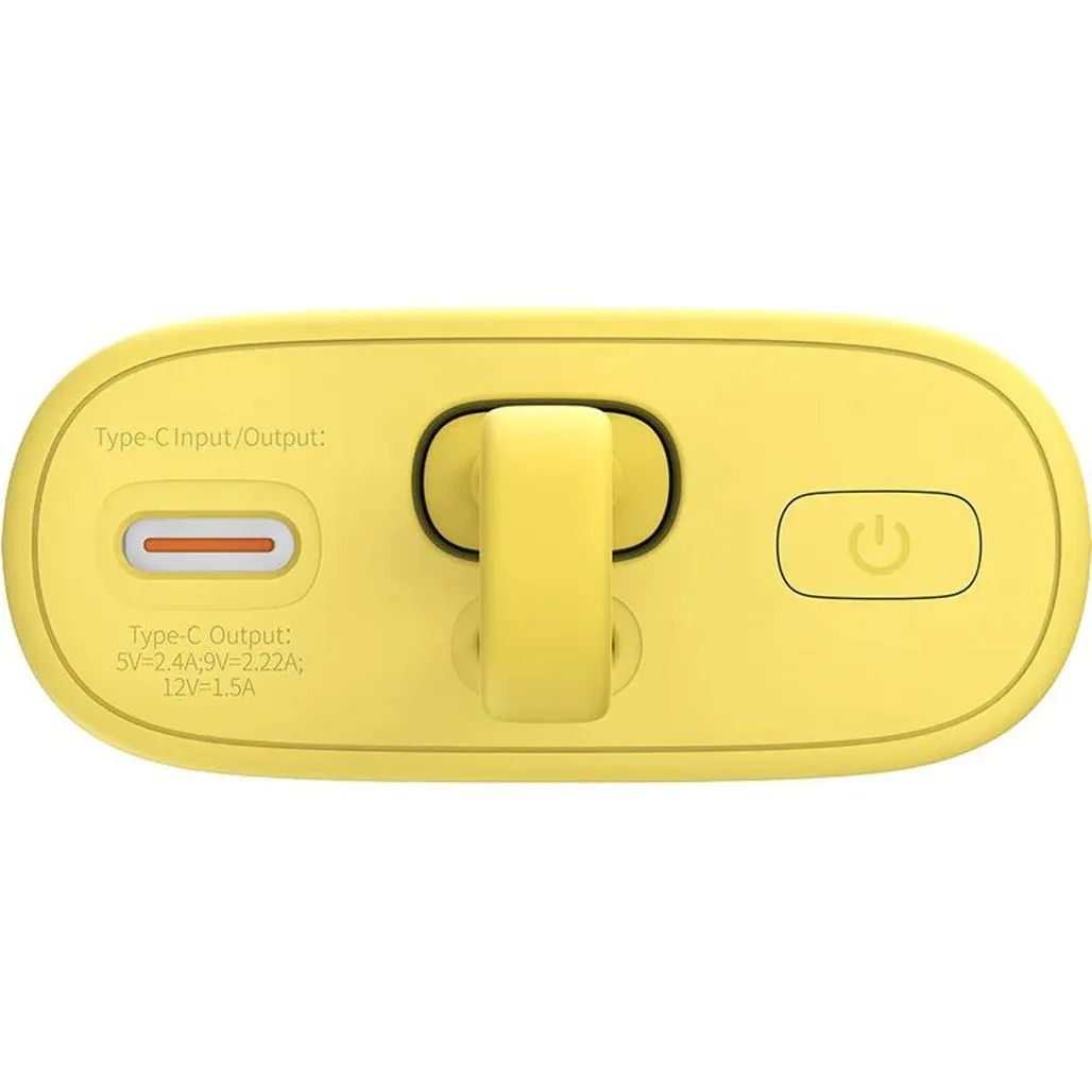 Зовнішній акумулятор Baseus Popsicle Lightning 5200mAh 20W Yellow (P10055600Y12-00)