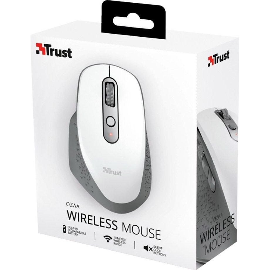 Миша Trust Ozaa Rechargeable Wireless White (24035)
