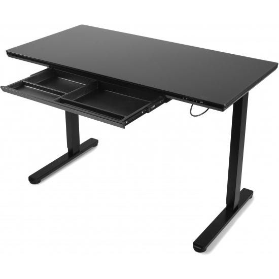 Комп`ютерний ігровий стіл Barsky StandUp black glass 1200x600 (BST-11new) 