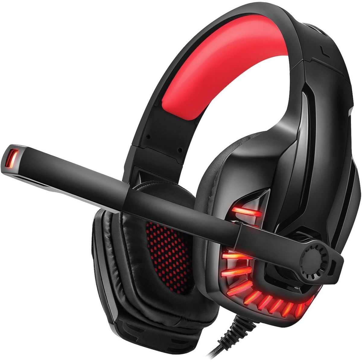 

Игровые наушники REAL-EL GDX-7650 Black/Red (EL124100043)