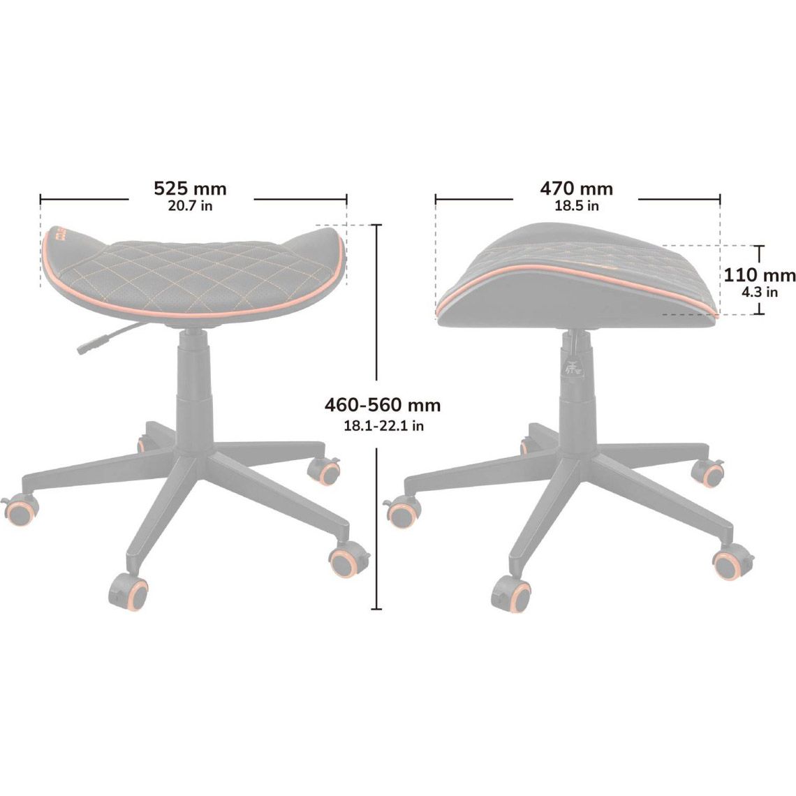Геймерське крісло Cougar Crosser Black/Orange (3MCROORB.0001)