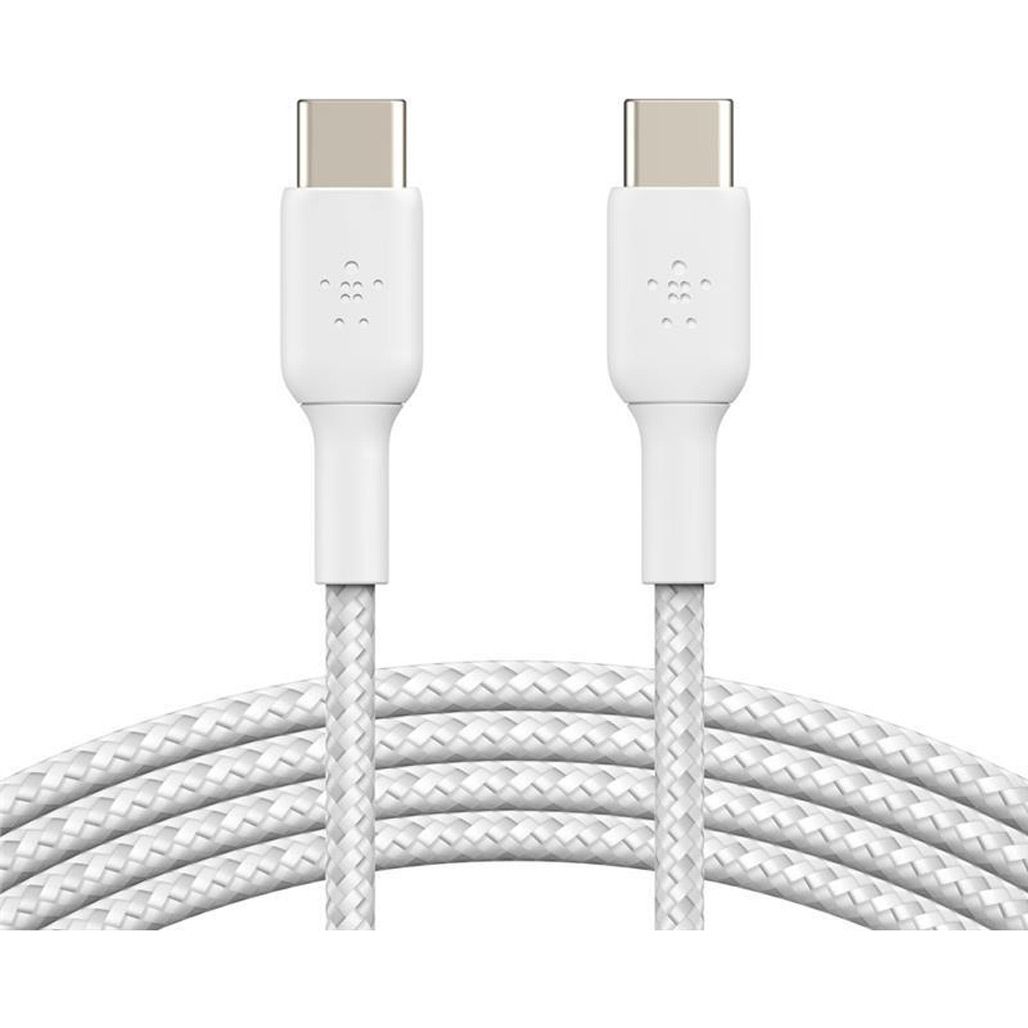 

Кабель Belkin Boost Up Charge Braided USB-C to USB-C 1m White (CAB004BT1MWH)