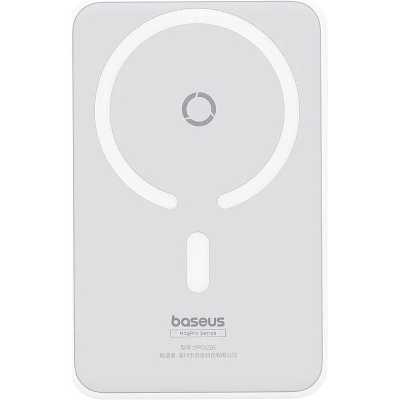 Зовнішній акумулятор Baseus MagPro Magnetic Bracket 5000mAh 20W White (P10064101223-00)