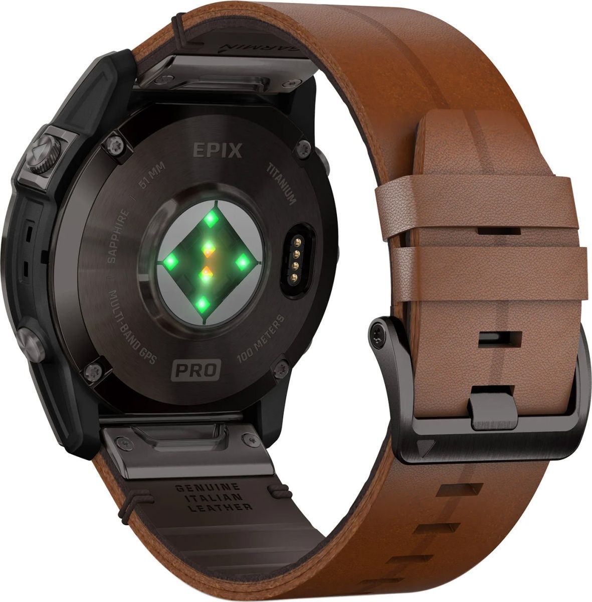 Смарт-часы GARMIN Epix Pro (Gen2) Sapphire Edition Carbon Grey DLC Titanium with Chestnut Leather Band (010-02804-30/31) [86528] 