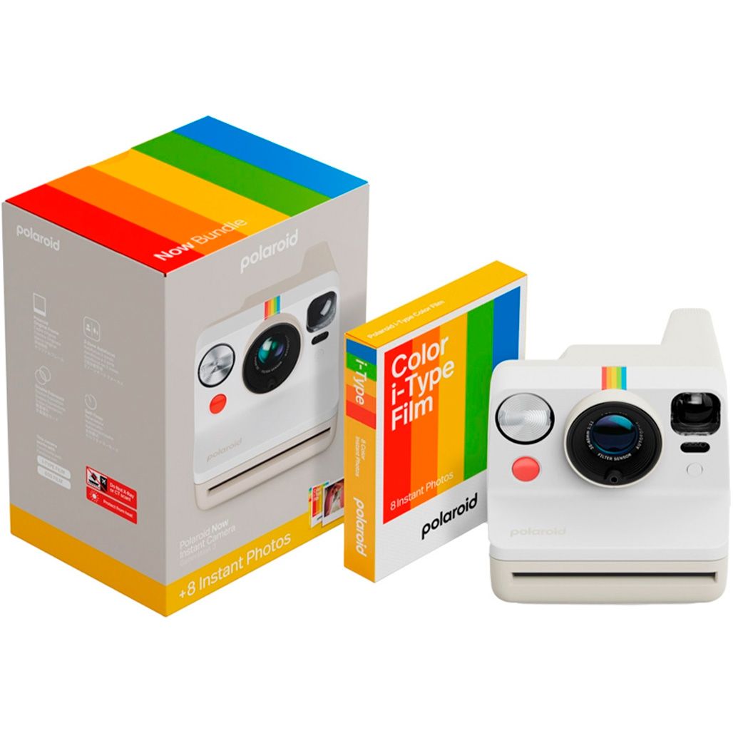 

Фотокамера моментального друку Polaroid Now Gen 3 E-box Pebble White (006561)