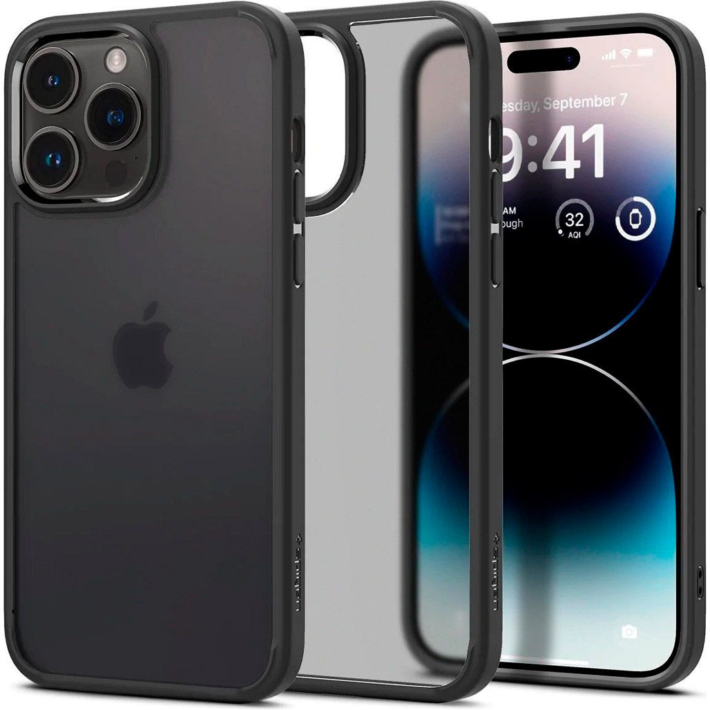 

Чохол Spigen Ultra Hybrid для Apple iPhone 14 Pro Max Frost Black (ACS04824)