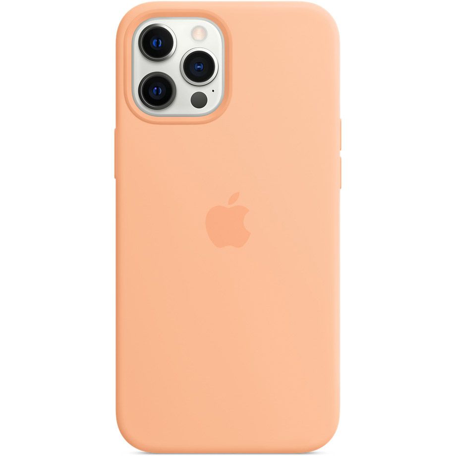 Чохол Silicone Case with MagSafe для iPhone 12 Pro Max (Cantaloupe) AAA