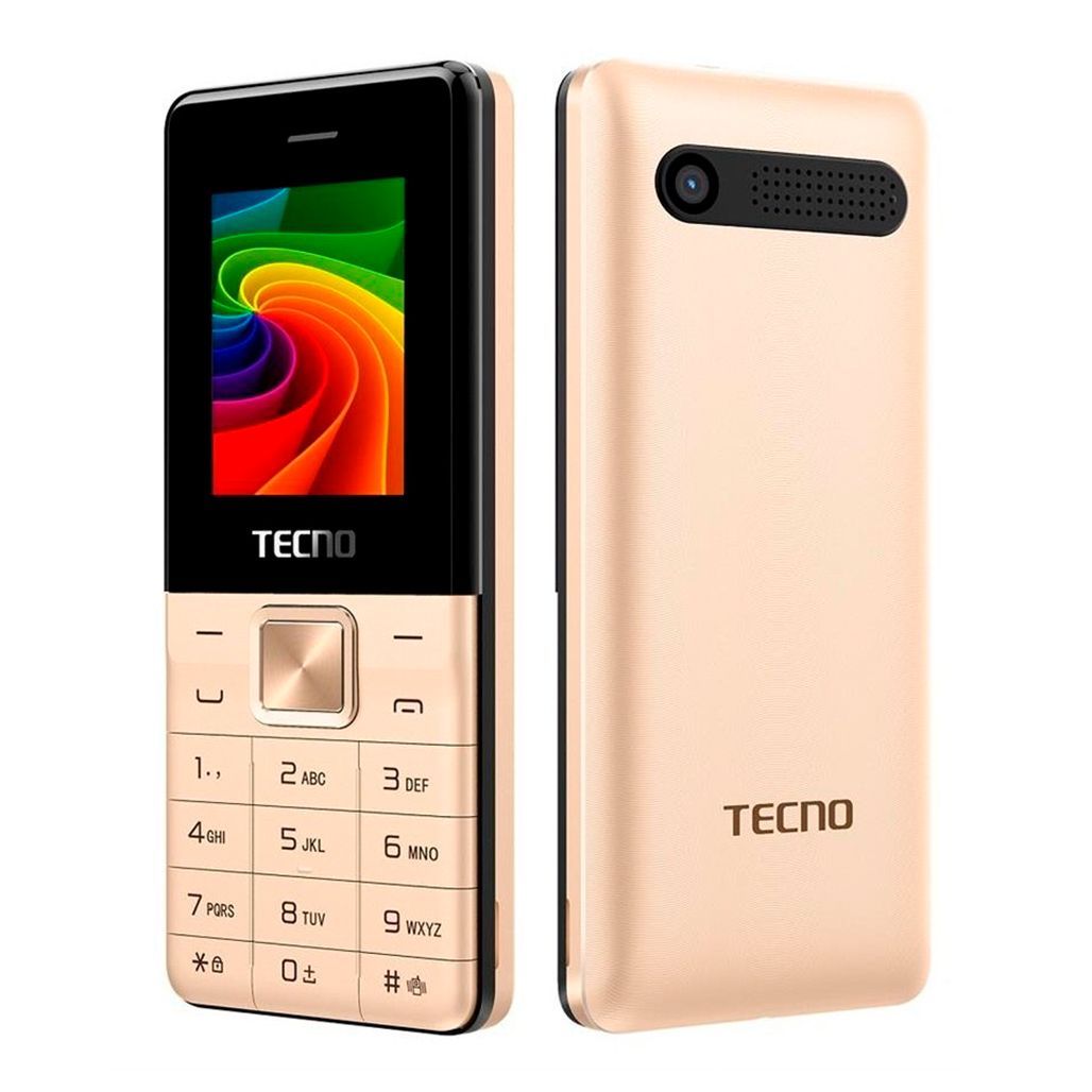 

Кнопковий телефон Tecno T301 Gold (4895180743337) UA-UCRF