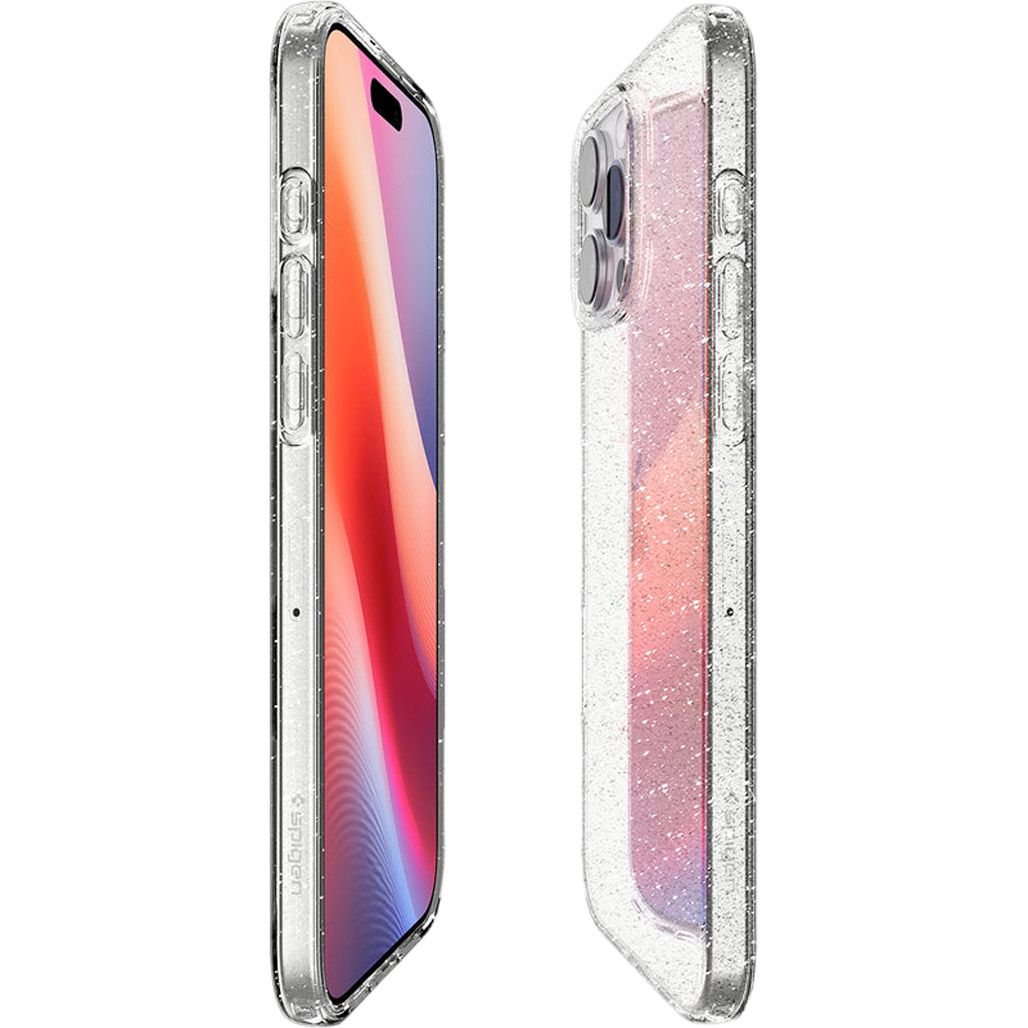 Чохол Spigen Liquid Crystal Glitter для Apple iPhone 16 Pro Max Crystal Quartz (ACS07985)