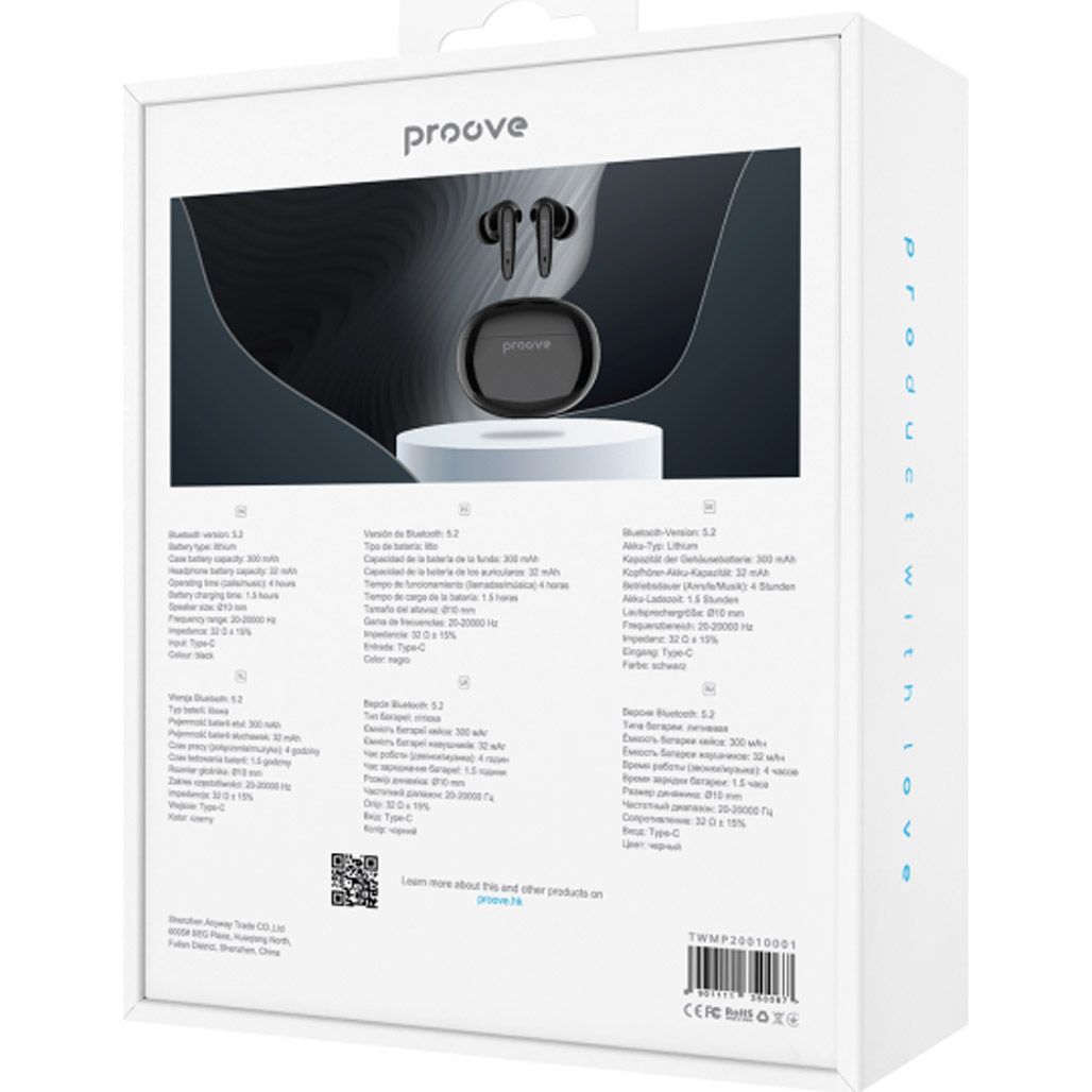 Навушники Proove MoshPit 2 TWS Black (TWMP20010001)