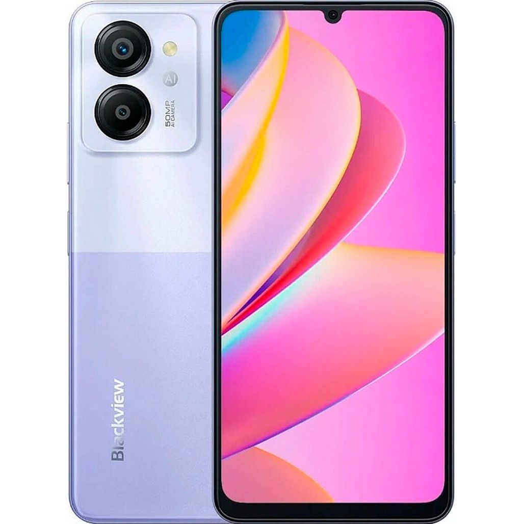 

Смартфон Blackview Color 8 8/256GB Wisteria Purple EU