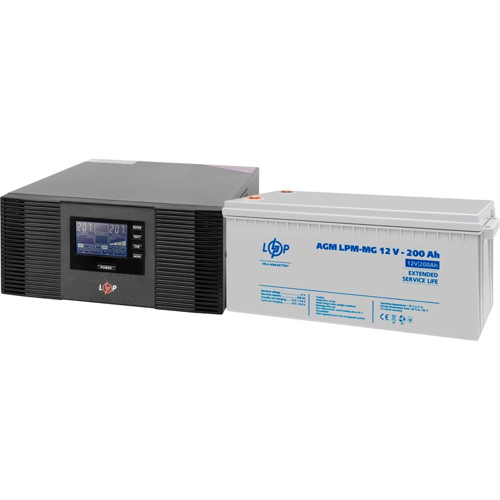 

Джерело безперебійного живлення (ДБЖ) LogicPower UPS B1500 + АКБ MG 2400Wh (20002)