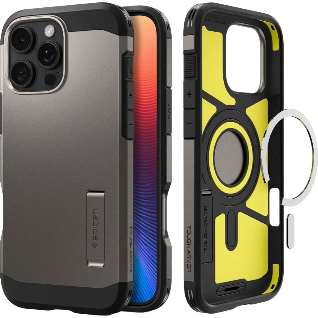 Чохол Spigen Tough Armor AI Mag MagSafe для Apple iPhone 16 Pro Max Gunmetal (ACS08012)