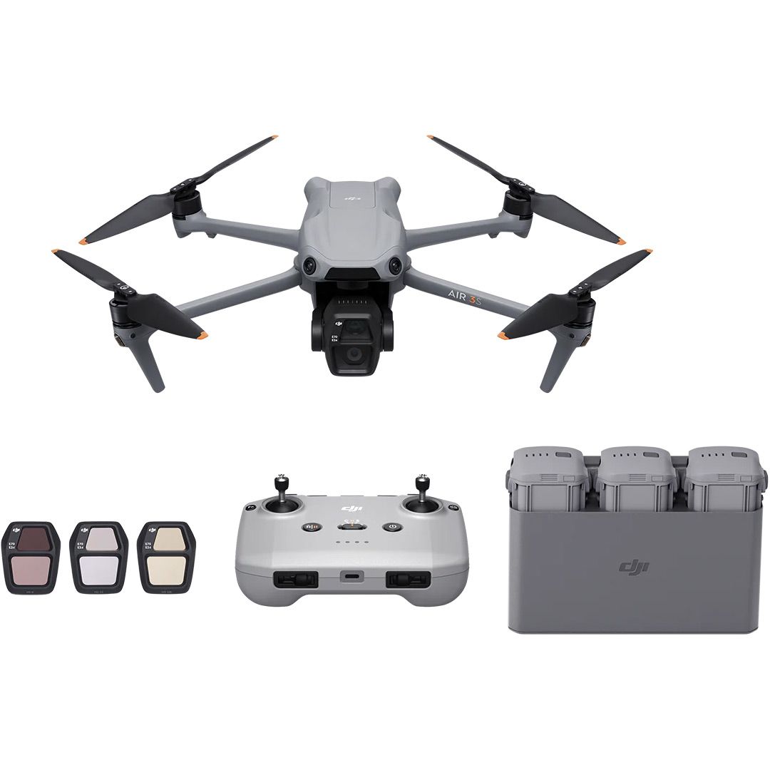 

Квадрокоптер DJI Air 3S Fly More Combo with RC-N3 (CP.MA.00000815.01,CP.MA.00000815.02)