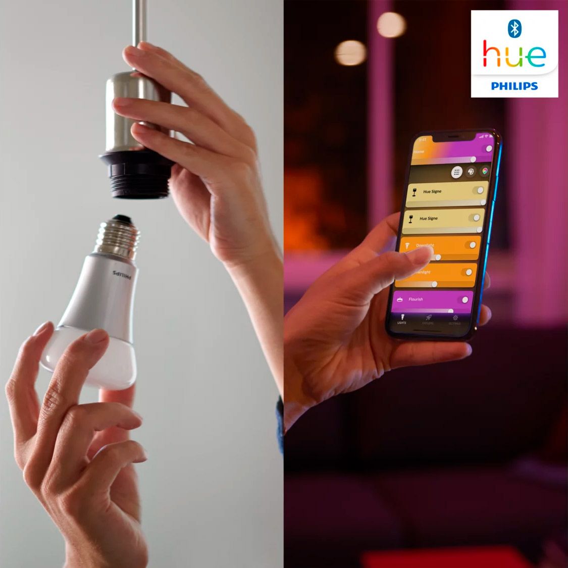 Лампочка Philips Hue E27 White and Color 2шт (8718699673284) [87494] 