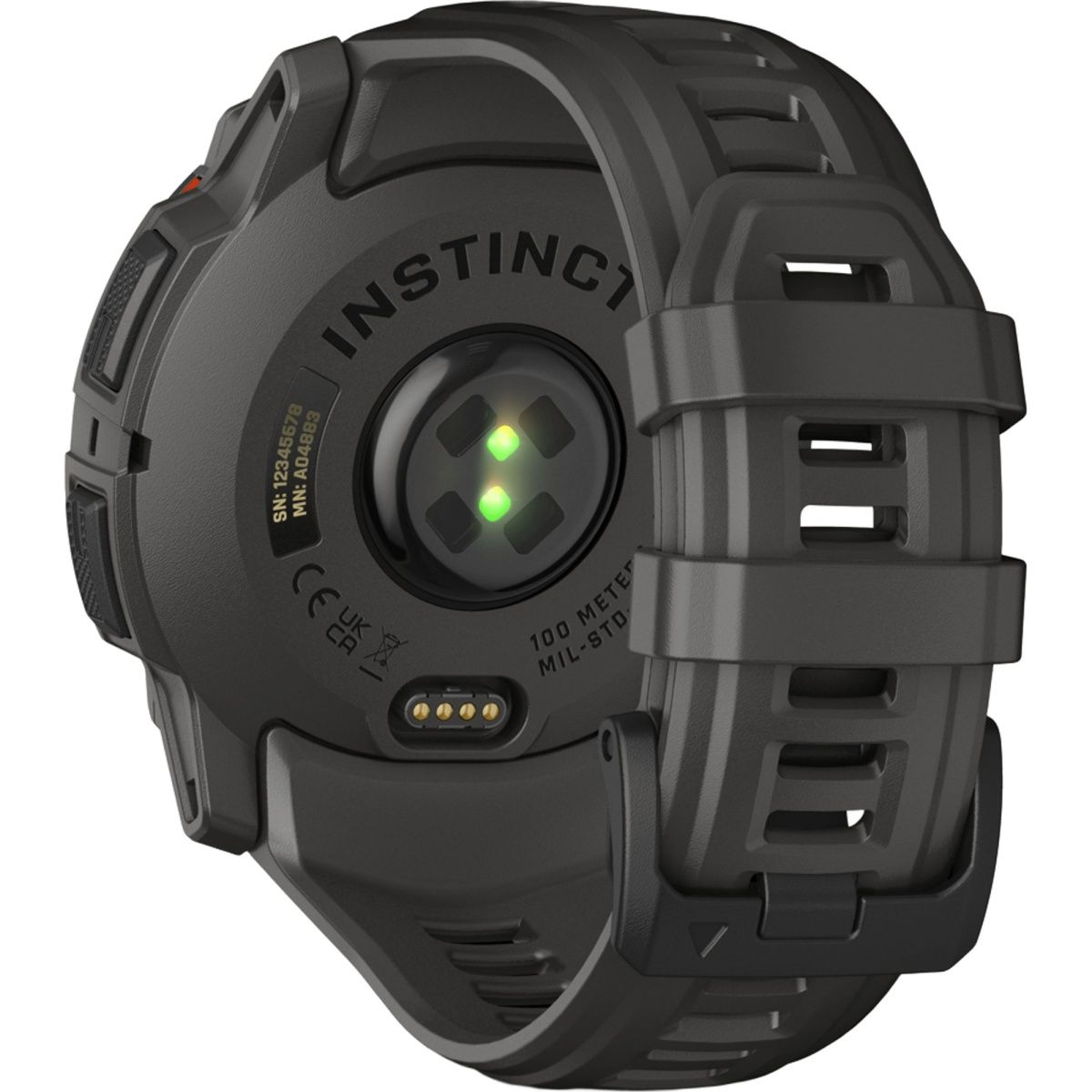 Смарт-годинник Garmin Instinct 3 50mm Solar Black with Charcoal Band (010-02935-00)