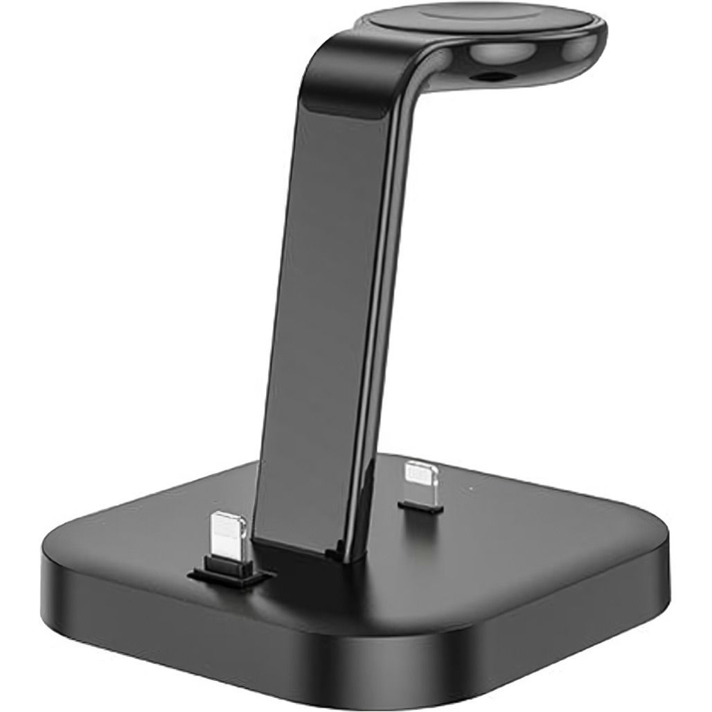 

Бездротовий зарядний пристрій Hoco Graceful Magsafe 3in1 Wireless Fast Charger 15W CW43 Black