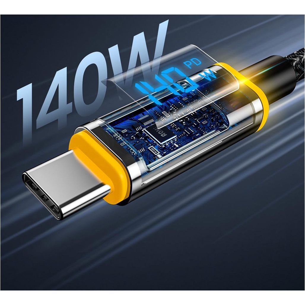 Кабель AOHi Magline+ UCB-C to USB-C Cable 1m 140w AOC-L010 (B0BVBBG94F)