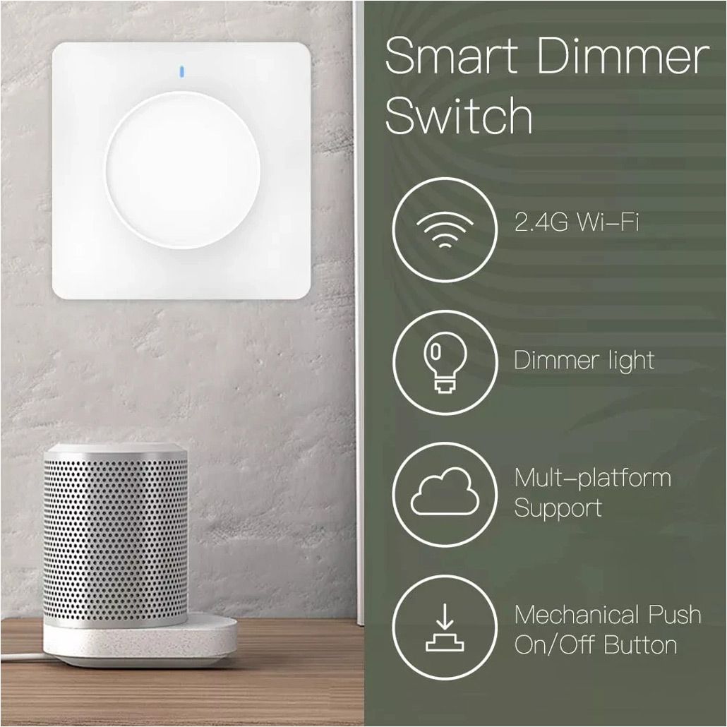 Розумний вимикач Tuya Smart Zigbee Dimmer White ZSWKD