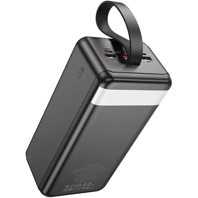 Зовнішній акумулятор Hoco Element J123C 60000mAh 22.5W Black