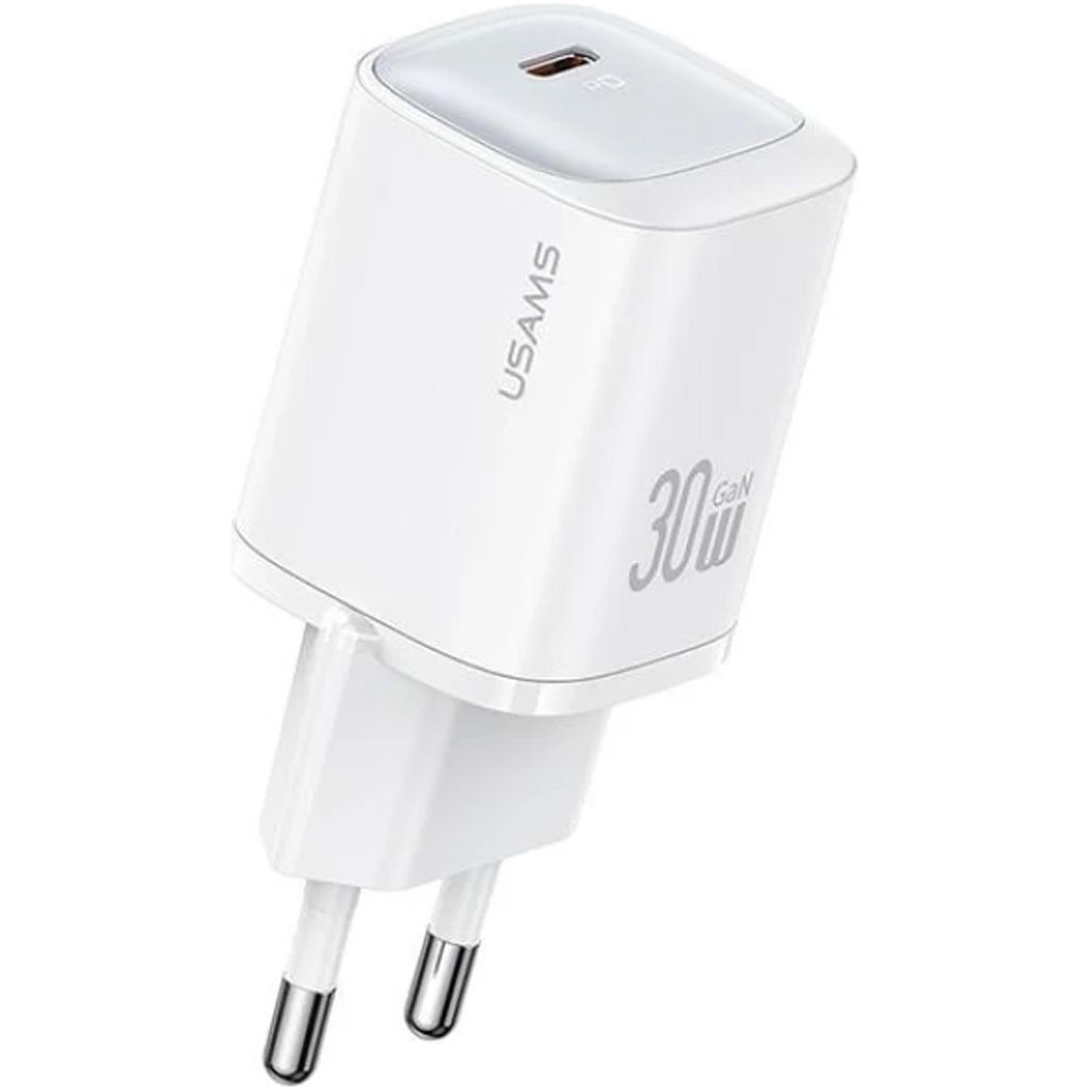 

Мережевий зарядний пристрій Usams US-CC251 GaN 30W White (CC251TC02)