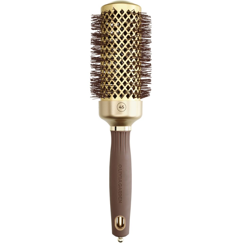 Термобраш Olivia Garden Expert Blowout Shine Wavy Bristle 45mm Gold&Brown (OGID2050) фото 2