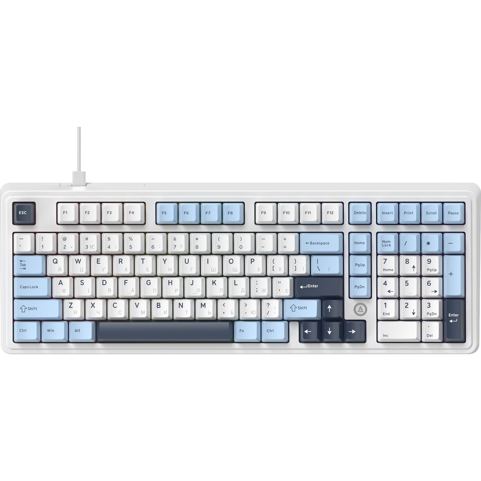 

Клавиатура Ajazz AK980 MAX Magnetic Switch White/Blue (AK980-MAX-M-BWDB)