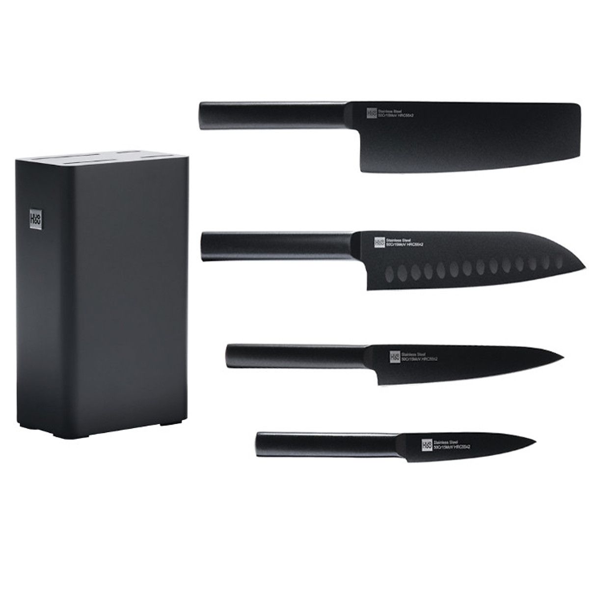 

Набор ножей Xiaomi HuoHou Set of Knives with Stand 5 in 1 (HU0076)