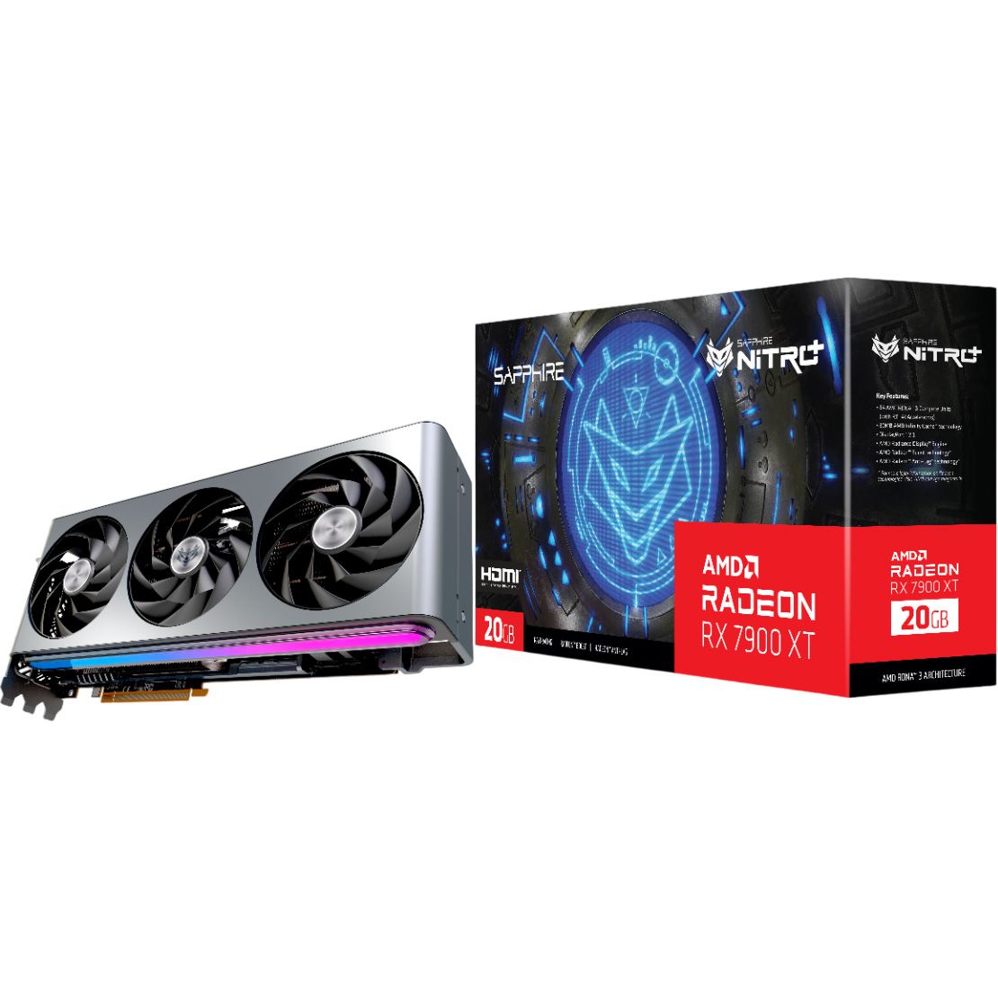 

Відеокарта Sapphire Nitro+ Radeon RX 7900 XT Vapor-X 20GB (11323-01-40G) EU