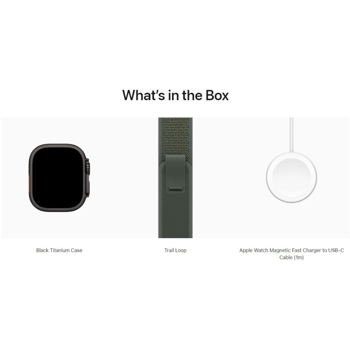 Смарт-годинник Apple Watch Ultra 2 49mm Black Titanium Case with Green Trail Loop M/L (MYTJ3+MYQ43)