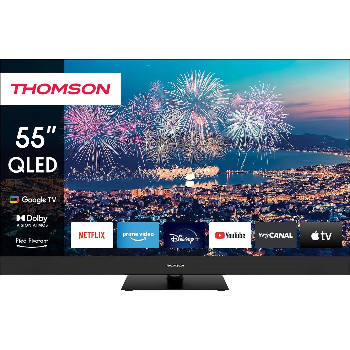 

Телевизор Thomson QG6C14 55` QLED Ultra HD 4K (55QG6C14)